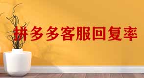 拼多多客服回復率 拼多多客服回復率