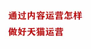 天貓運(yùn)營(yíng)