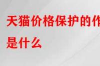 天貓價格保護的作用是什么（怎么申請天貓價格保護）