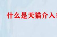 什么是天貓介入率？數值多少才算合格？