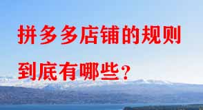 拼多多代運營 拼多多代運營