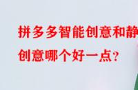 拼多多智能創意和靜態創意哪個好一點？